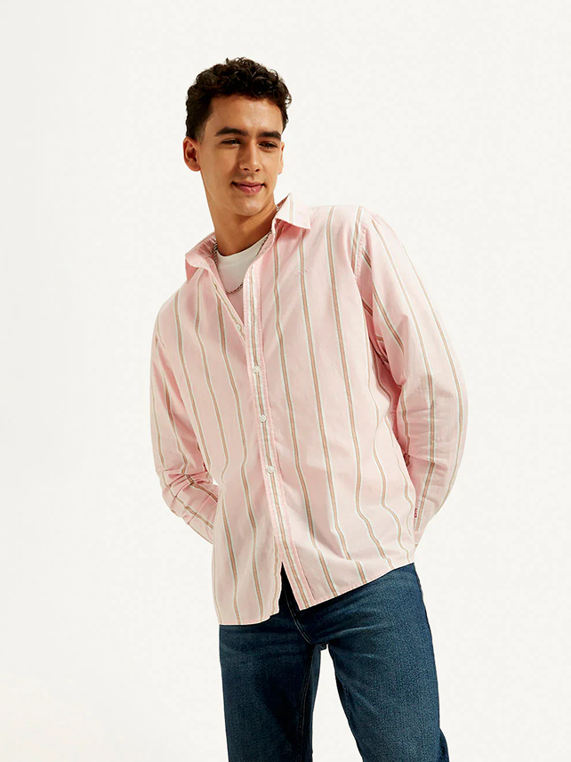 Men's Striped Slim Fit Shirt